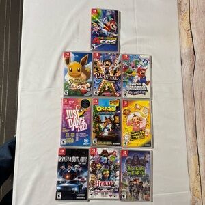 10 Nintendo Switch Case and Art Only NO GAME